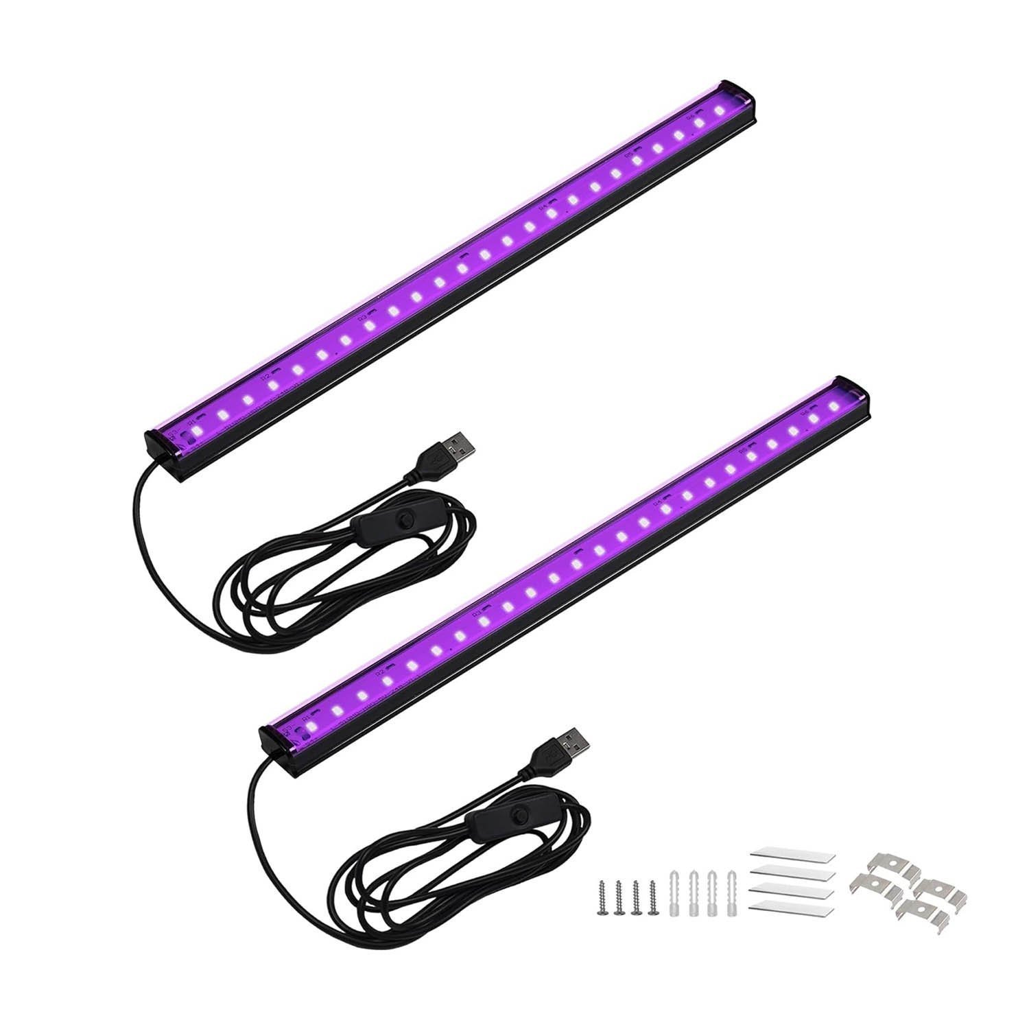 Greenic Led Bulb Greenic UV LED Black Light Strip – Upgrade UV Lamp USB 10W 1.5M Cable ...
