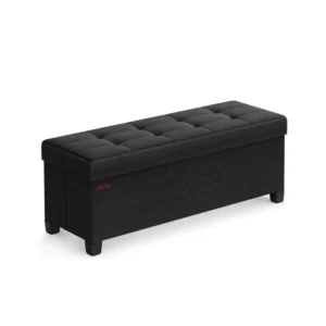 Folding Storage Ottoman Bench for Living Room and Bedroom, 15 x 43. 3 x 15. 7 Inches